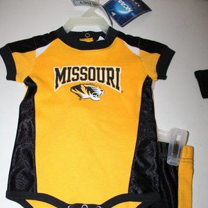 Missouri Mizzou 2 piece set 3/6 months